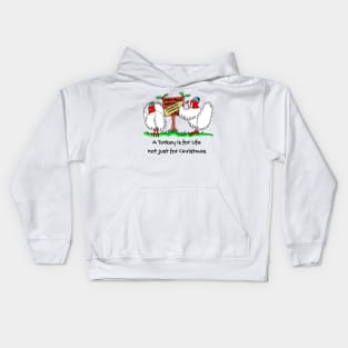 Turkeys in Lockdown Christmas Kids Hoodie